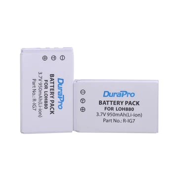 DuraPro 2 бр 3,7 950 mah R-IG7 Литиево-йонна Батерия за Logitech Harmony LOH880 One 900 720 850 885 880 890 Pro H880 Универсална камера