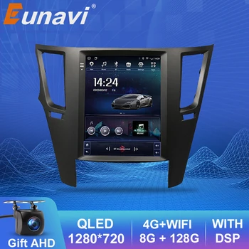 Eunavi 4G Android 10 Автомагнитола За Subaru Outback 4 BR Legacy 5 2009-2014 Мултимедиен Плейър 2din 2 din Carplay GPS Navi