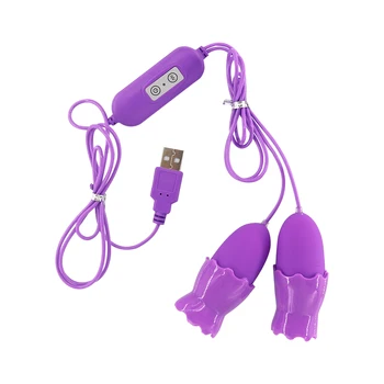 EXVOID Език Орален Оближе 20 Режим Вибратор от Секс Играчки за Жени G-точката Масажор Стоки за Възрастни USB Мощност на Двойно Яйце Вибратори