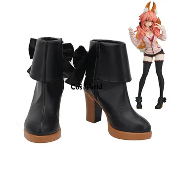 Fate Extra СМС Tamamo no mae Аниме Конфигуриране на Cosplay Обувки На Висок Ток, Ботуши И Обувки За Момичета