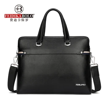FEIDIKABOLO Класическа мъжка чанта, Нова Мода Благородна Бизнес Чанта За Компютър, Ежедневни Индивидуални чанта-Месинджър На рамото