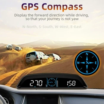 G3 GPS HUD Heads Up Дисплей, Автомобил Скоростомер е Умен Digital alarm clock Напомняне Метър Автомобилна Електроника и Аксесоари за Всички Автомобили 5