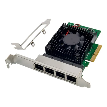 I225-V3 PCI-E X4 Гигабитная Сървър мрежова карта с четири порта 2.5 Gbe 1000 Mbps RJ45 Порт Гигабитная детска мрежова карта