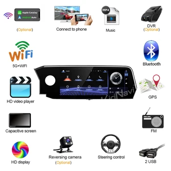 Kirinavi За Lexus ES ES250 ES300 ES300h ES350 2018-2021 Android 11 Автоматична Навигация GPS Авто Радио DVD Мултимедиен Плейър 4G 1