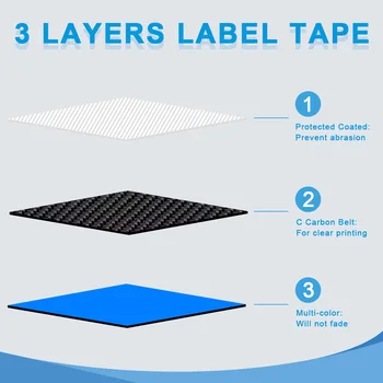 Labelwell Ламиниран касета Съвместима за MQG31 12 мм * 4 м Черно на Мятно-зелен етикет лентата за производител на етикети 3