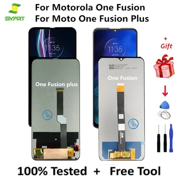 LCD дисплей За Motorola Moto One Fusion LCD дисплей, Сензорен цифров преобразувател В Събирането и Без Рамка За Мото One Fusion +