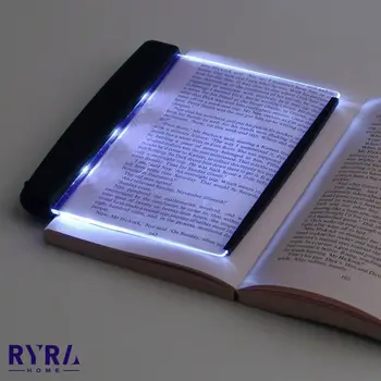 LED Лампа За Четене на Книги С Плоска Плоча, нощна светлина За Четене, Преносими лампи за четене За Пътуване В Общежитието, Уютна Детска Спалня, Четене, Креативни Джаджи За Четене