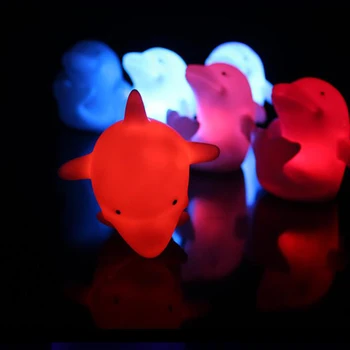 Led нощна светлина С Хубав Делфина, 7 Променящите се Цветове на Led Лампа с Надпис За Деца, Детски Подарък, Домашно Парти, Детско Коледна Украса