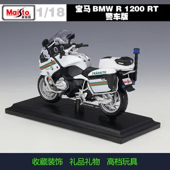 Maisto 1:18 BMW R1200 RT Полицай на Мотоциклет Molded под Налягане, Метални Модел на Спортен Мотоциклет Модел за Коллекционного Подарък B375 5