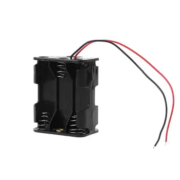 MasterFire 20 бр/лот Черен 6 AA 2A Батерия За Съхранение на 9 DIY Клип на Батерията Държач Кутия Калъф с Кабели Кабели Резервно Зарядно Устройство