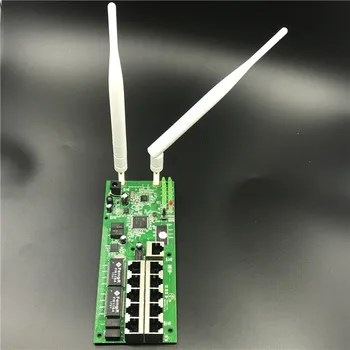 OEM10 порт безжичен рутер модул на дънната платка с потребителски отвор за винта метален корпус широколентов бърз домашен комплект 2,4 G безжичен модул за рутер