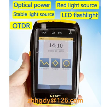 OFW OTDR тестер оптични влакна 1550 nm 20 db тестер на оптичен кабел OPM VFL OLS OTDR оптичен рефлектометр със сензорен екран