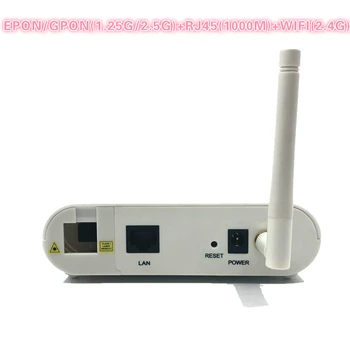 ONU EPON е 1,25 грама на GPON 2,5 Г XPON (1,25 г/2,5 г) ONU с Wi-Fi МРЕЖА FTTH onu wifi модем 10/100/1000 rj-45 М WIFI 2,4 ГРАМА ЗА преминаването OLT