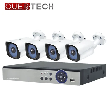OUERTECH 720 P/960 P/1080 P P2P Домашна сигурност POE NVR Комплект Wifi Система за видеонаблюдение Вътрешна Външна IP Камера Комплект за наблюдение за Откриване на Движение