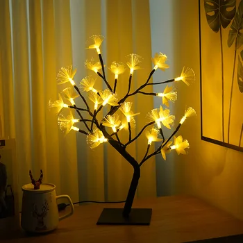 PheiLa Led Нощни лампи Страхотна Коледна Елха Лампа се Захранва От USB Нощна Работна Лампа За Стая Маса Празнична Украса Осветление