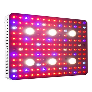 Qkwin ЗАБАВНИ COB LED GROW LIGHT 3000 W истински 600 W с bridelux COB двоен чип светодиоди с двойна ЛЕЩА за висока номинална стойност 5