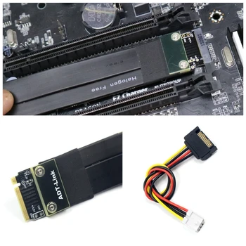 R42SF 10 см PCIe x4 3,0 Удължител PCI Express 4x до M. 2 M Ключ 2280 Странично Card Gen3.0 Удължител линия на 32 г/бит/с 3