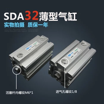 SDA32*15 Безплатна Доставка 32 мм Диаметър 15 мм Ход Компактни Въздушни Цилиндри SDA32X15 Пневматичен Цилиндър с двойно действие 0