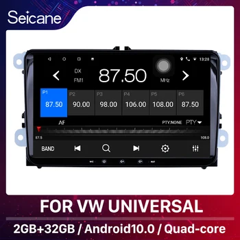 Seicane Andriod 10,0 Автомобилен Радиоприемник GPS плейър 2din За Универсален VW Volkswagen Golf Poloskoda rapid octavia Tiguan Passat b6