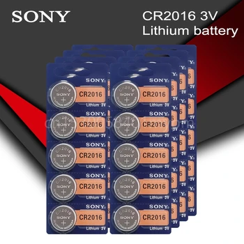 SONY CR2016 Литиева батерия 3 Cr 2016 Бутон на Батерия Часовник Автомобилен Ключ Монета Батерии 2016 DL2016 ECR2016