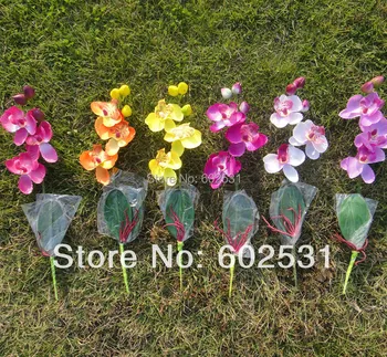 SPR 10 БР. Красиви Копринени Цветя Изкуствена Орхидея Молец Пеперуда Орхидея Украса За Дома, 6 Цвята В наличност