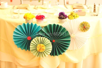 SPR 30 см Сватбен чадър от цигарена хартия, хартия за фен на цветя, на хартиен фен, подпори, аксесоари, на хартиен чадър, украса за фон