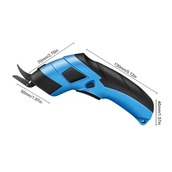 USB Акумулаторни Електрически Ножици Безжични Акумулаторни Нож с Двойни Остриета Преносим Текстилен Килим PVC Кожени Режещи Инструменти 1