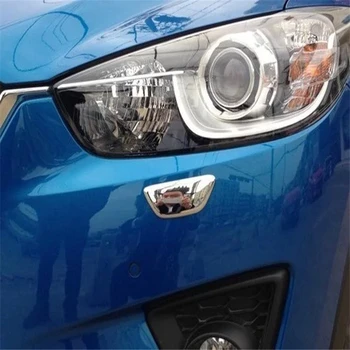 WELKINRY авто капачка за Mazda CX-5 KE 2015 2016 ABS хромиран преден централен лампа лампа за измиване пречистване на вода спрей дюза капачка тапицерия
