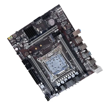 X99 дънна Платка LGA2011-3 дънната Платка на компютъра с M. 2 SSD, 128 G + DDR4 4 Г 2666 Mhz Оперативна памет + Кабел SATA + Кабел превключвател 1