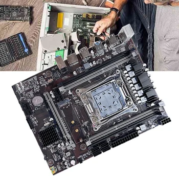 X99 дънна Платка LGA2011-3 дънната Платка на компютъра с M. 2 SSD, 128 G + DDR4 4 Г 2666 Mhz Оперативна памет + Кабел SATA + Кабел превключвател 5