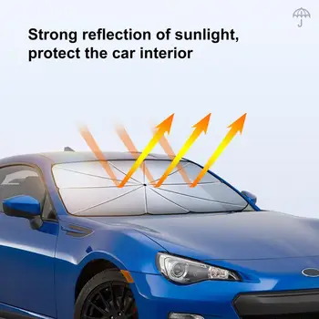 Авто Козирка Слънцезащитен Крем Топлоизолация на Предния Прозорец на Предното Стъкло на Колата Козирка чадър coche parabrisas 1