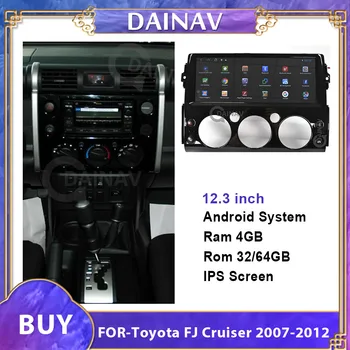 Авто радио мултимедиен 12,3-инчов экранный плейър ЗА-Toyota FJ Cruiser въз основа на 2007-2012 мултимедия GPS навигация авторадио DVD-плейър
