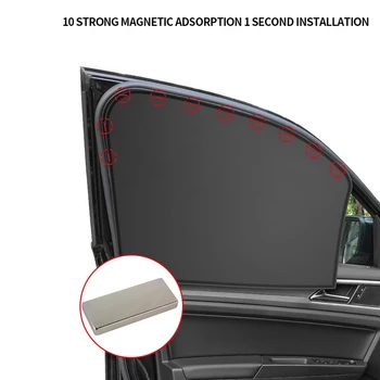Авто сенника на Прозореца Защита на личния живот за Къмпинг Магнитен Авто Козирка UV-Защита на Автомобилен Завеса Авто сенника На Прозореца 1