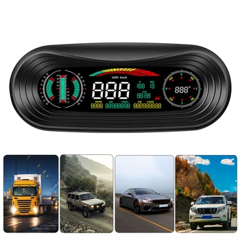 Авто Централен Дисплей KMH MPH Метър Аларма за Превишаване на Скоростта на Скоростта на GPS HUD Цифрови Датчици 5,2 Инча(ове) на Екрана на Аксесоари за Автомобили 0