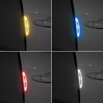 Автомобилна Врата Рефлектор Стикер Залепваща Светоотражающая Лента Странични Ленти Против Надраскване Ленти Външни Аксесоари 1