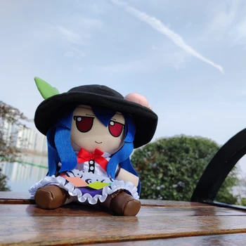Аниме TouHou Project Cosplay Хинанави Тенши Фумо 22 см Скъпа Мультяшная Плюшен Кукла Играчка, Подарък За Рожден Ден Подаръци 5