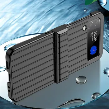 Анти-Прах Точен Силует Сгъваем Калъф за Samsung Galaxy Z Flip3 Flip 3 5G Противоударная Чанта за мобилен телефон Samsung Z Flip 3 1