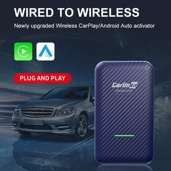 Безжичен адаптер за Кола за възпроизвеждане на Автомобилната игрална конзола със син зъб, Кабелна Безжична връзка, Автомобилни мултимедия за IOS и Android