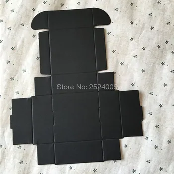 Безплатна доставка 7x7x3 см черна картонена кутия/Кутия за опаковки на сапун за ръчна работа/Торбичка за съхранение/черни картонени кутии/подарък седалките 0