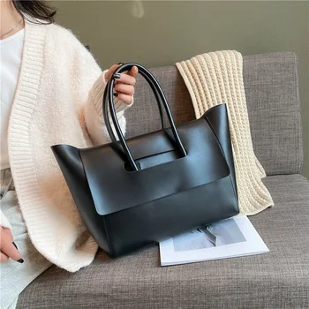 Висока чувствителност голяма чанта дамски нова мода Корейската версия на голям чанта есен зима Мъкна