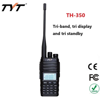 Високо качество на TYT TH-350 радио самолетни трехдиапазонные 136-174 Mhz 220-260 Mhz 400-470 Mhz преносима радиостанция радио comunicador