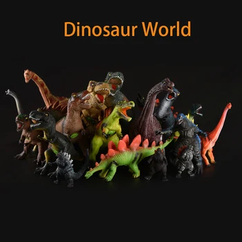 Високо качество на супер голяма 50 см моделиране на мека глина звучащи светлини изпълнен с памук динозавър модел на животното е детска играчка, подарък