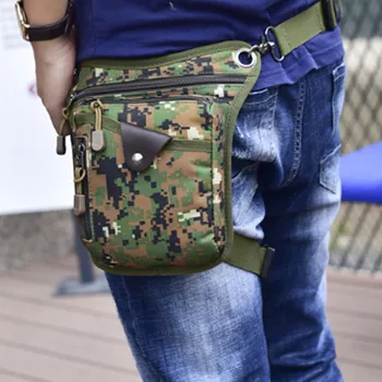 Висококачествена Найлонова Мъжки Военна Поясная Чанта За Краката, Ежедневна Чанта За Конна Езда, Чанти През Рамо