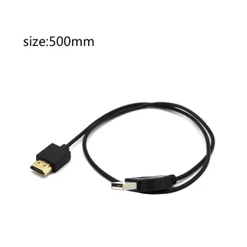 Високоскоростен мини-HDMI-съвместим с USB-кабел от мъжете на мъжа за таблетка MP4 видеокамера HDMI-съвместим с USB-кабел за захранване
