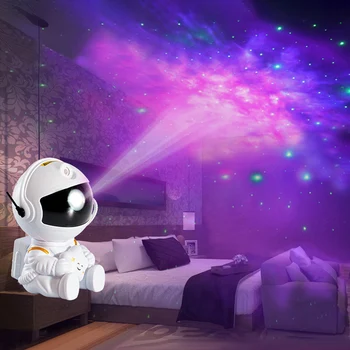 Галактика, Звезда Проектор Звездното Небе Нощно Астронавт Лампа С Дистанционно Управление Начало Декор Украса Спални Декоративен Подарък