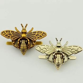 Гореща 5 Цвята, Модни Нова Закопчалка Във Формата На Пчела, Завъртане И Заключване, Метални Аксесоари За Чанти 