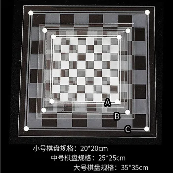 Декоративни Преносими Пътни Китайски Настолни Игри Тенис На Детски Стъклен Професионален Тенис На Шахматен Комплект Фигури Schach Семейни Игри 4