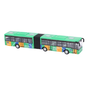 Детска Molded под натиска на Модел на Превозното Средство с Автобус-Совалка Кола Играчки Малкото Дете Дърпа Назад Играчки Зелен