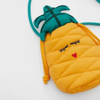 Детска чанта за момичета пролетта и лятото на нови продукти сладък ананас плодов малка чанта