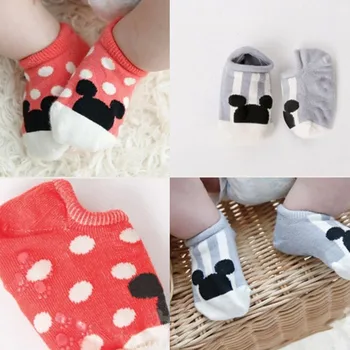 Детски чорапи за новородени бебета от 0-2 години, Памучни Бебешки Чорапи за Момчета и Момичета, Сладък Cartoony чорап, Меко Нескользящий Чорап 1